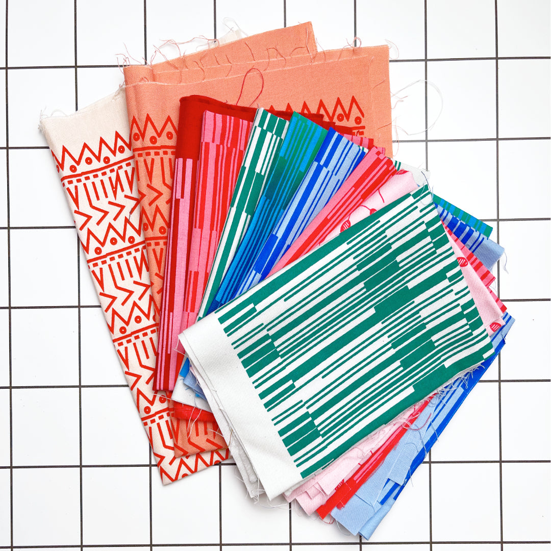 Hand Printed Fabric Bundle 1
