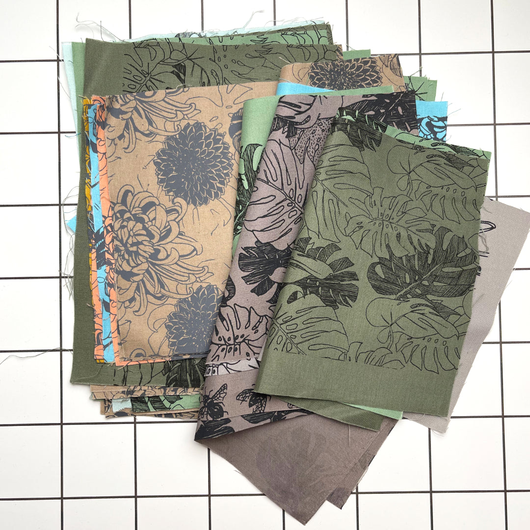 Hand Printed Fabric Bundle 5
