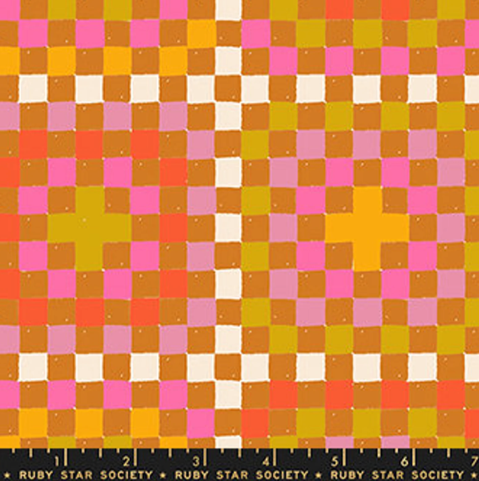 Honey | Granny Square | Earth - £15 per metre